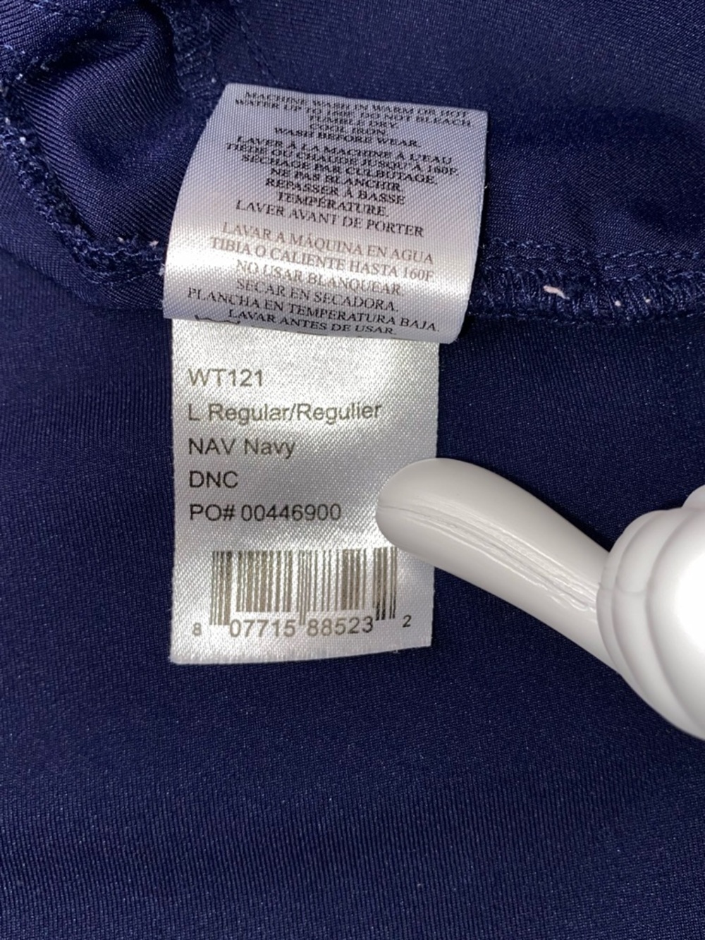 WHITE CROSS VIBE CRFT 3 PKT V-Neck Scrub Top in Navy Size Large - Picture 9 of 9